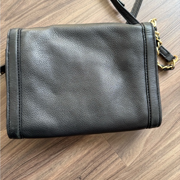 Tory Burch Black Leather Chain Strap Crossbody - Picture 6 of 14